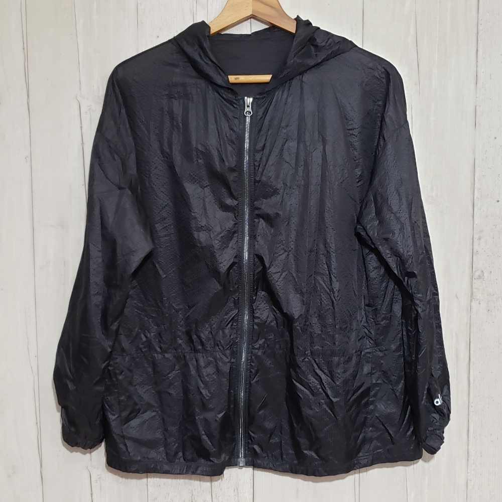 Alo Womens Warmup Jacket Black Hooded